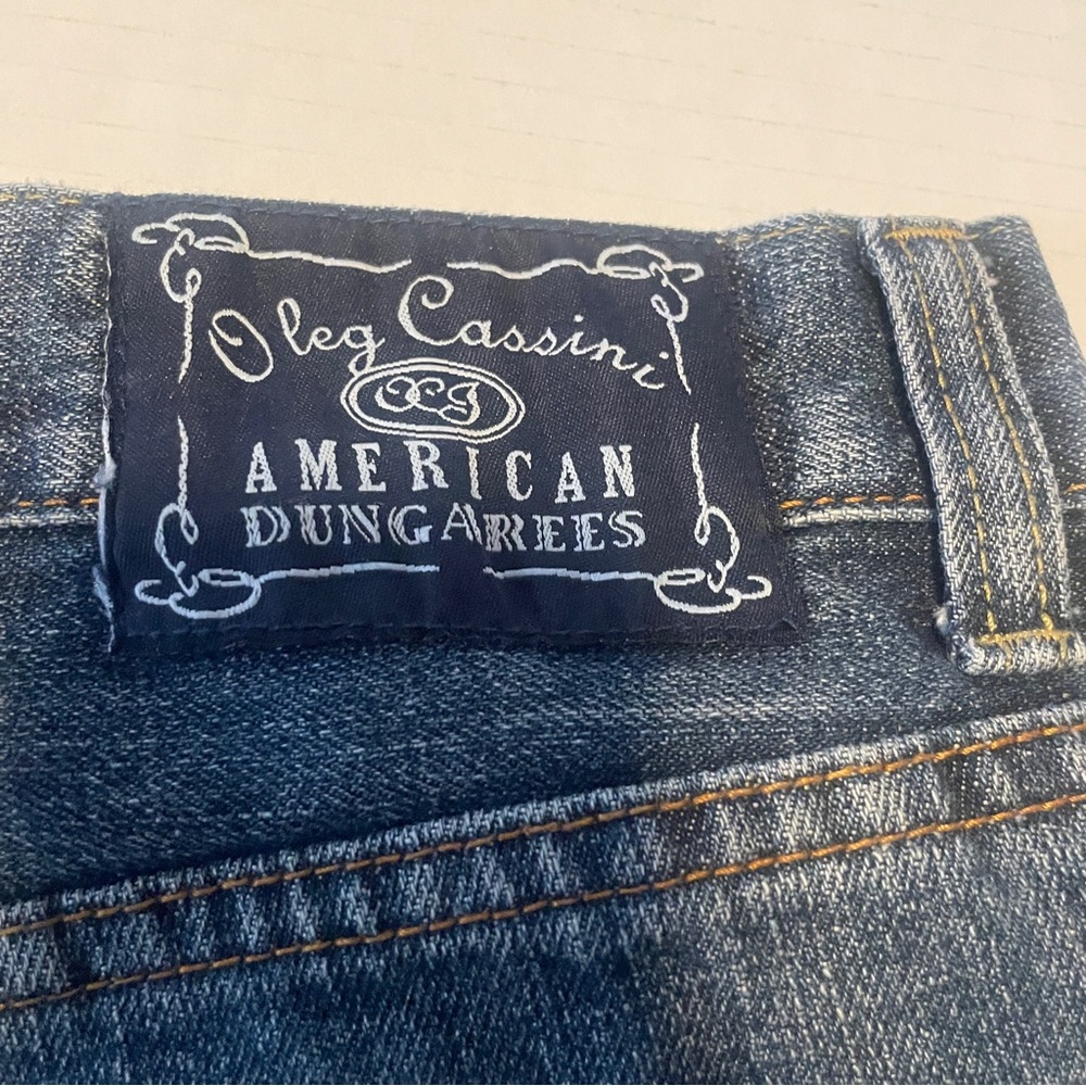 Oleg Cassini Blue American Dungeree Denim Jeans - Picture 6 of 6
